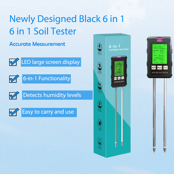  Multifunctional 6 in 1 Soil Tester